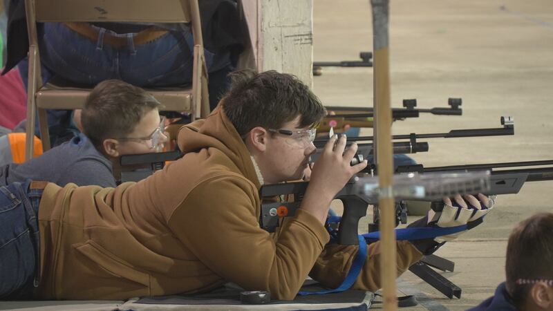 Junior and senior shooters face off in air rifle and pistol events.