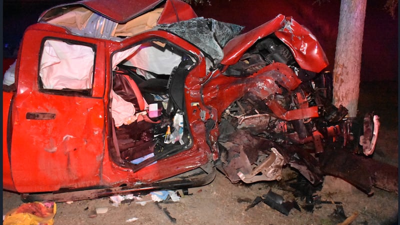 At the scene of the accident, M.T. was driving a red pickup truck and E.T. was in the...