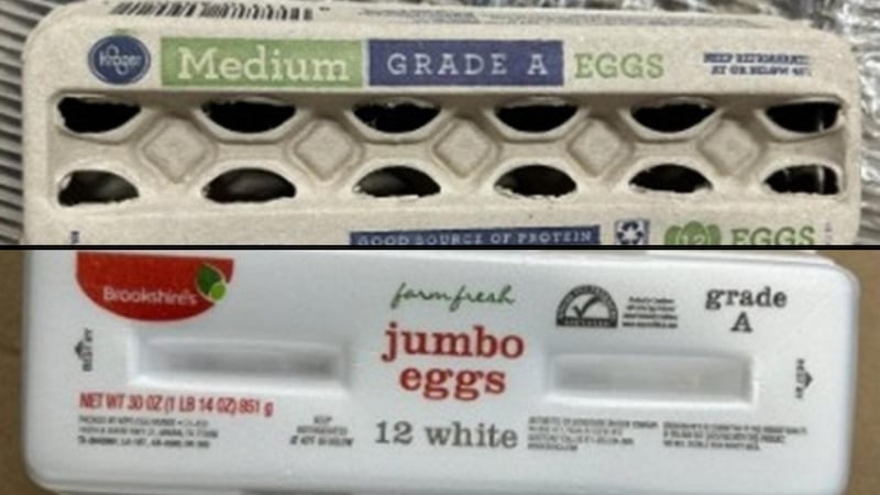 Estas fotos muestran algunos de los huevos afectados por la retirada del mercado.