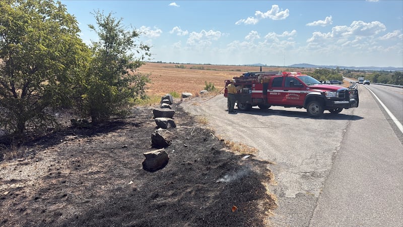 Emergency crews respond to fire along Hwy 58