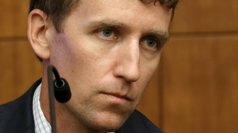 Patrick Clancy testifica en el juicio por asesinato de Lindsay Clancy en el Tribunal Superior...