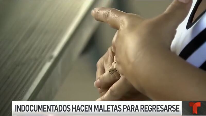 Una mujer indocumentada está planeando autodeportarse por miedo a ser detenida por ICE.