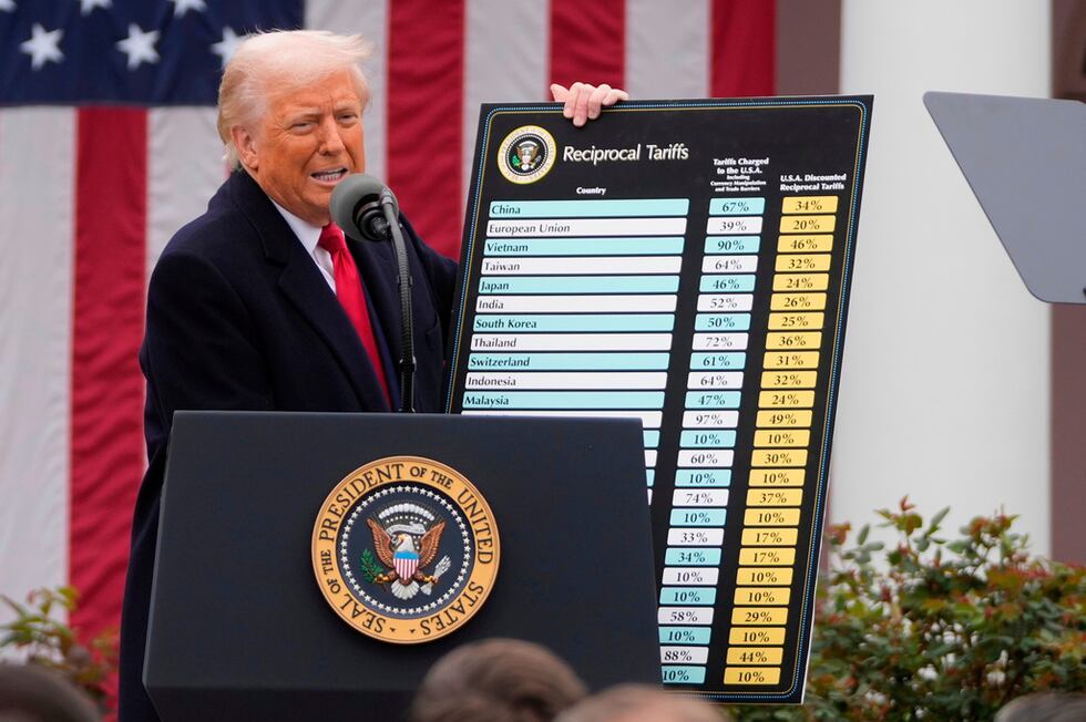 ARCHIVO El presidente de Estados Unidos, Donald Trump, habla en un evento para anunciar...