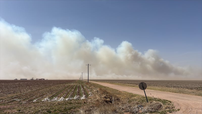 Grass fire burns in Jackson County