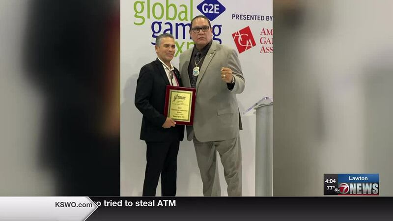 El presidente de la Nación Comanche recibió un premio nacional al liderazgo el martes.