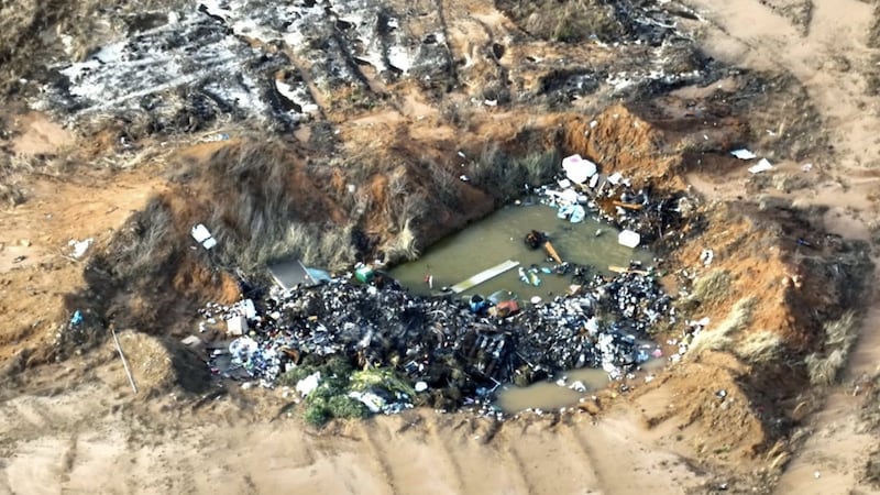 Waste left behind from OBN operations.