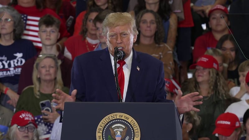Trump campaigns for Mazzei during Oklahoma rally in Durant