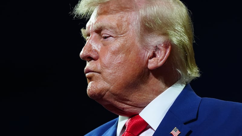President Donald Trump speaks at Wheeler High School, Wednesday, July 22, 2026, in Marietta, Ga.