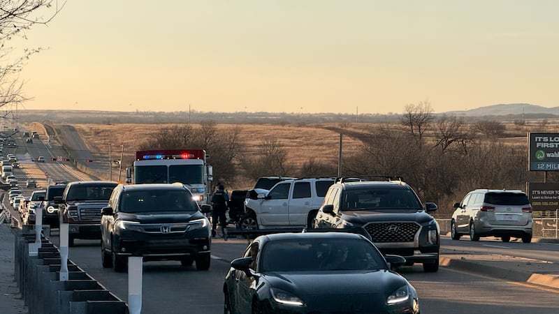 A multi-vehicle crash on Rogers Lane in Lawton.