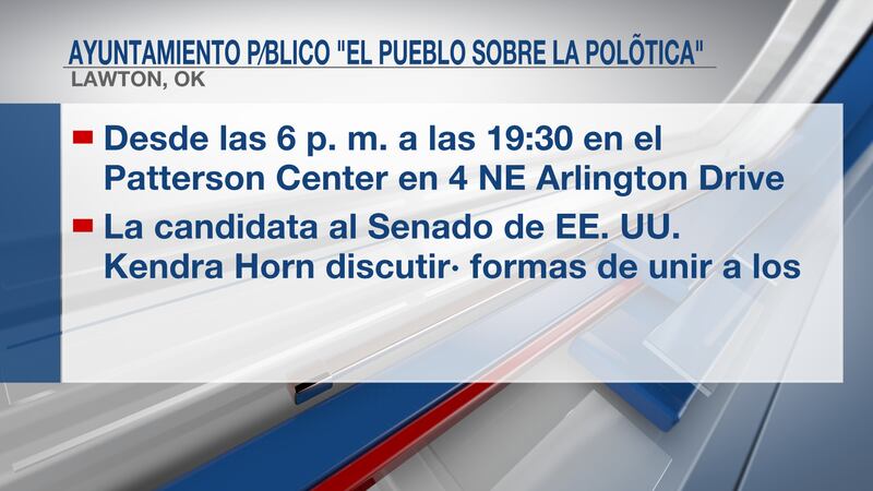 La candidata al Senado de EE. UU. Kendra Horn discutirá formas de unir a los habitantes de...