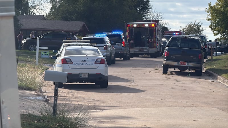 Crews respond to a shooting on Northwest Hoover Avenue in Lawton.