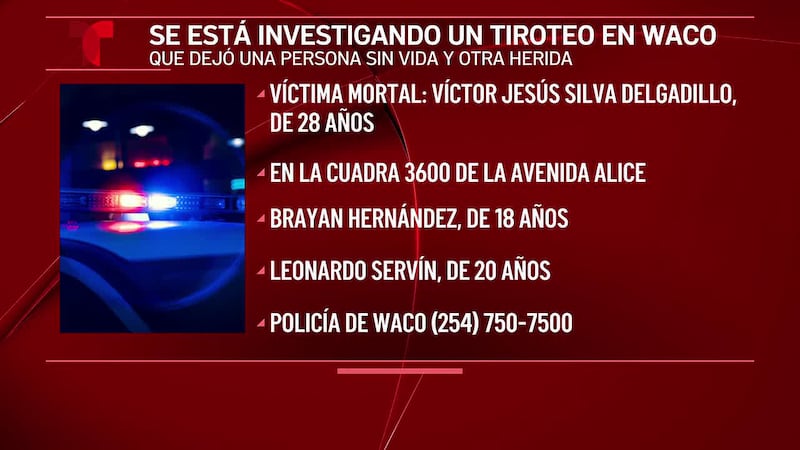 Un muerto y un herido en un tiroteo en Waco